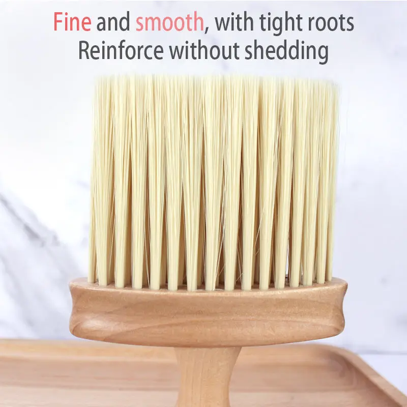 Hot selling wooden handle broken hair fibre brush professional salon haircutting styling self cleaning hair brush