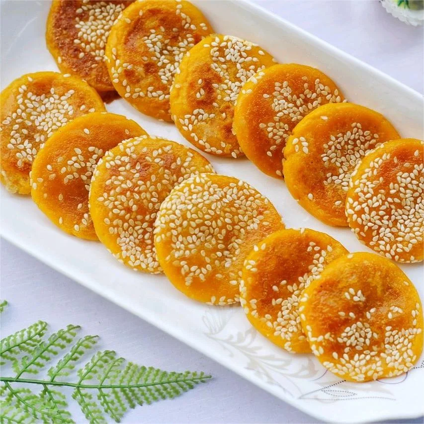 HALAL Certified Frozen Tim Sum Pumpkin Pancake with Sesame Sesame Pancake Based Pumpkin