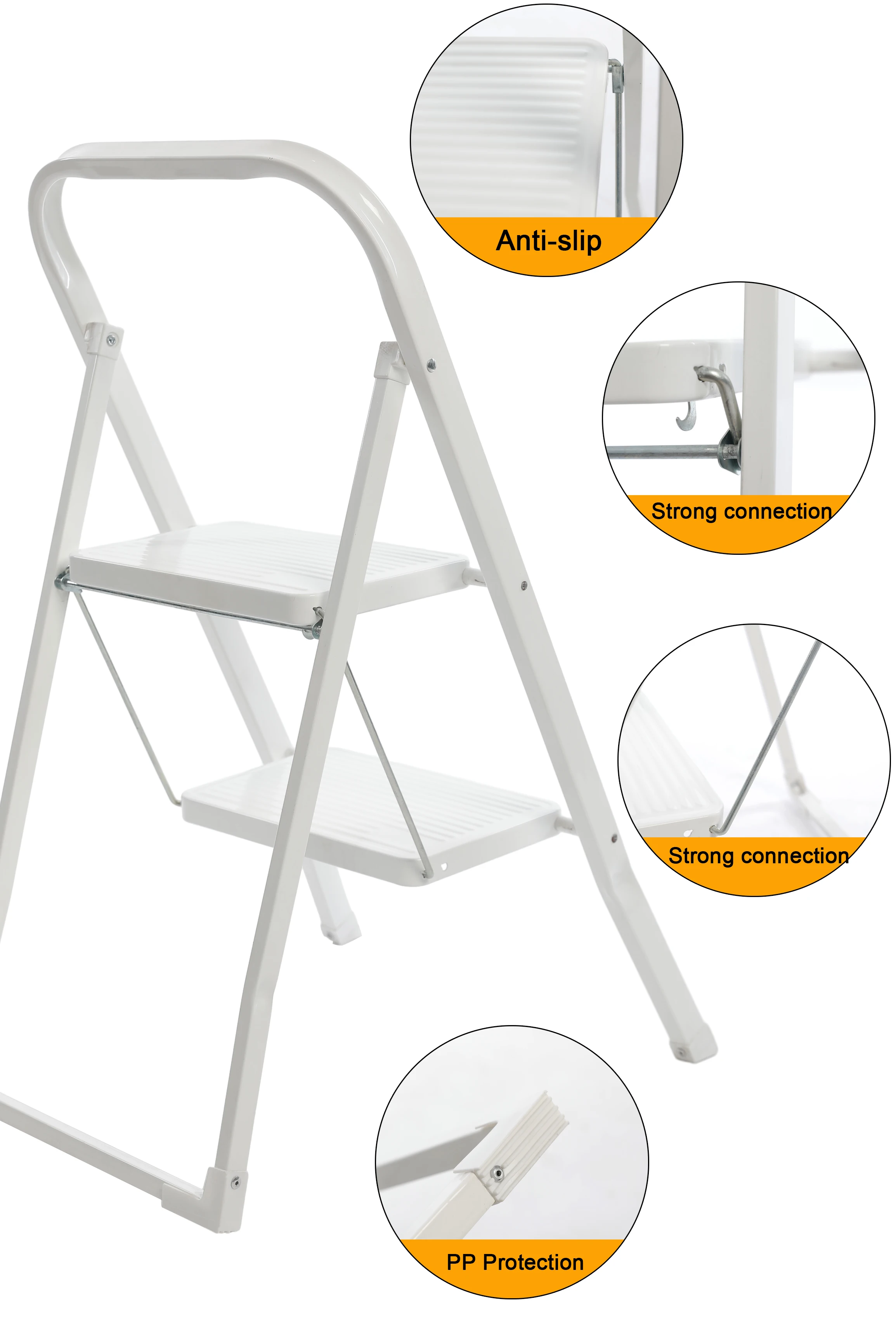 Hot Sale Cheap Price 2-Tier Light Weight Household Safety 2 step stool for kids