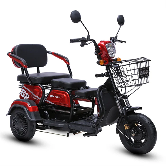 2022 China 3 wheel Charge Power Mobility Scooter Adult Three Wheel Price Cheap high carbon steel Electric Tricycle