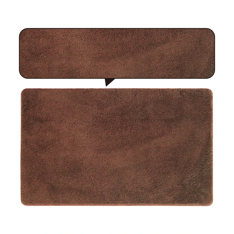 Good Quality Anti slip Texture Scratch resistant Water absorbent micro fiber rubber bath mat