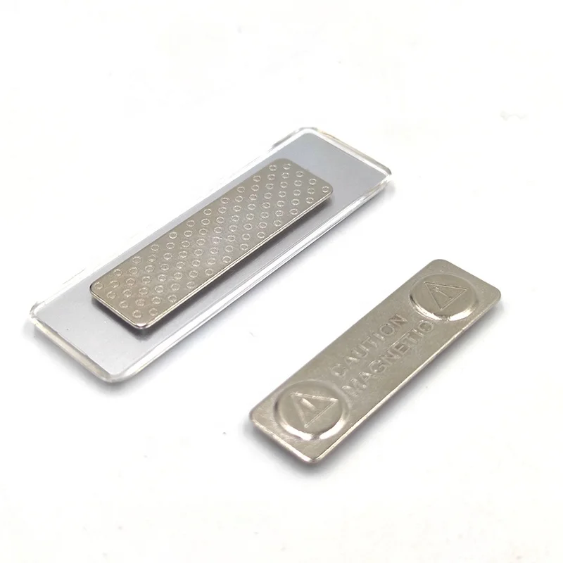 Multipurpose Custom Logo aluminum Magnetic name tag ID badge for sale