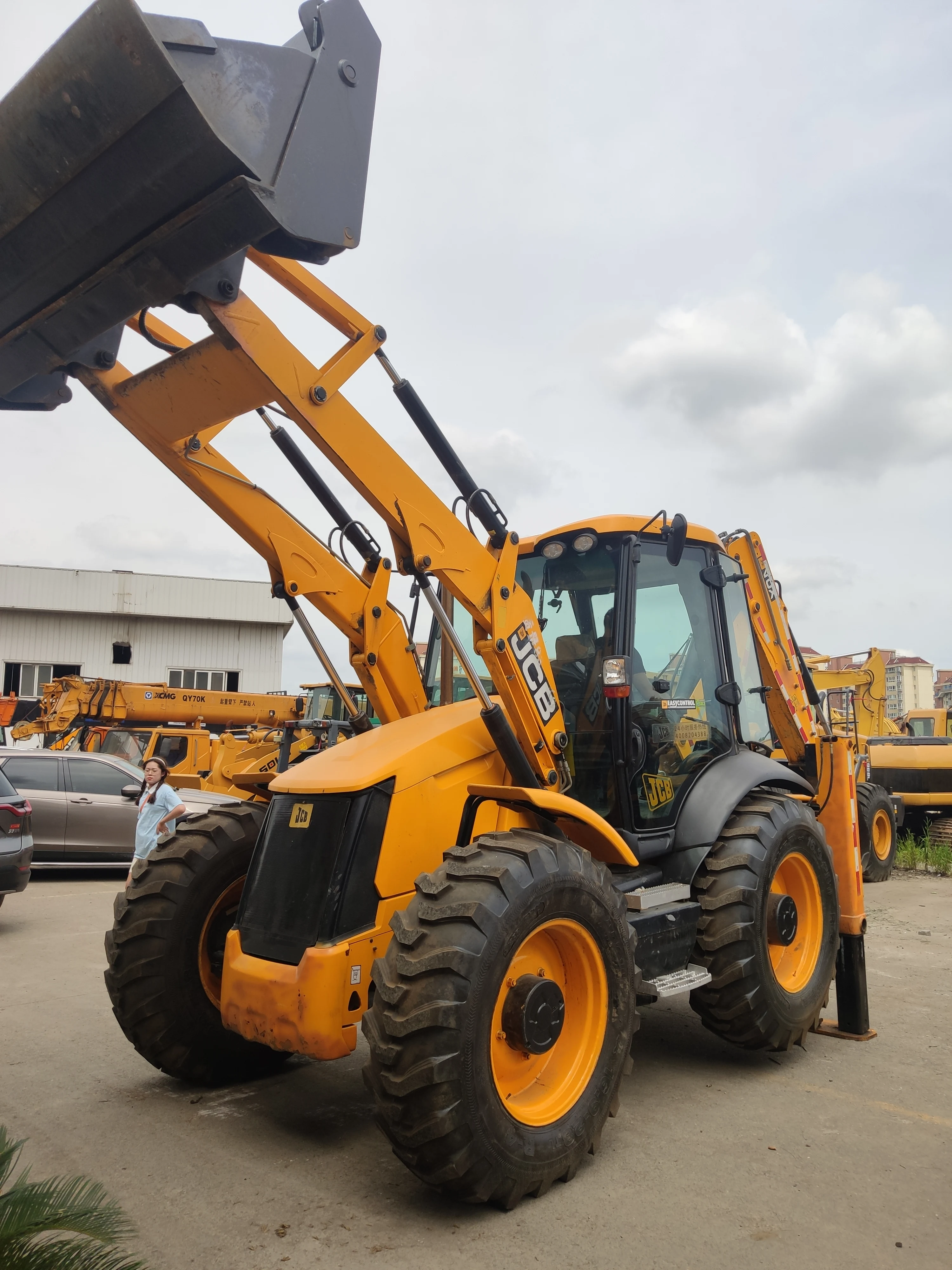 Cheap price used/second hand JCB 4CX 3CX 2CX original backhoe loader in high quality for sale