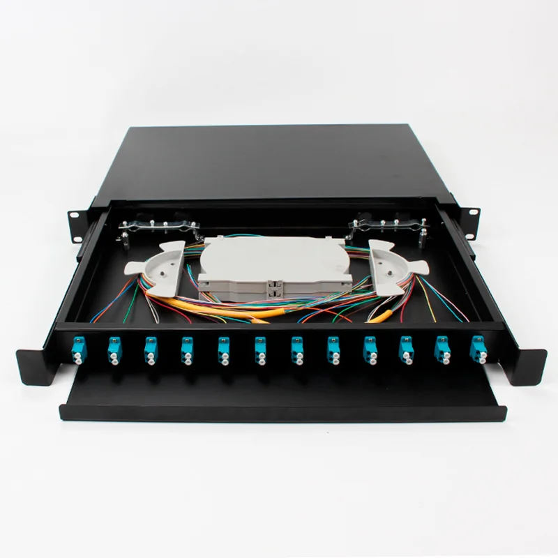 LC/SC Optical fiber Terminal Box 24/12 Rack 12/48/24 Core Pull Type Optical Fiber Welding Box