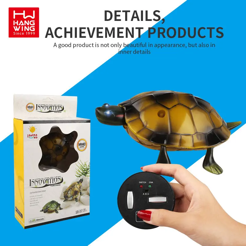 HW Radio Control Animal Toys Simulation Infrared Turtle Plastic RC Funny Cartoon Infrared Tier Pet Toys