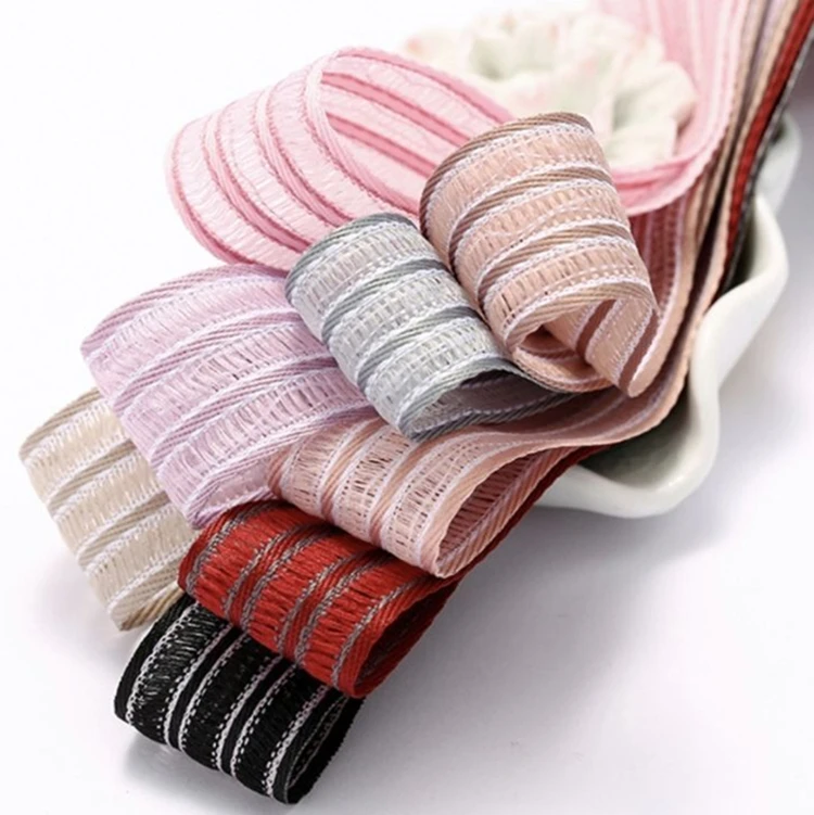 10 yards Wired Christmas Ribbon Printed Burlap Ribbon 63mm For Bowknot Gift Decoration