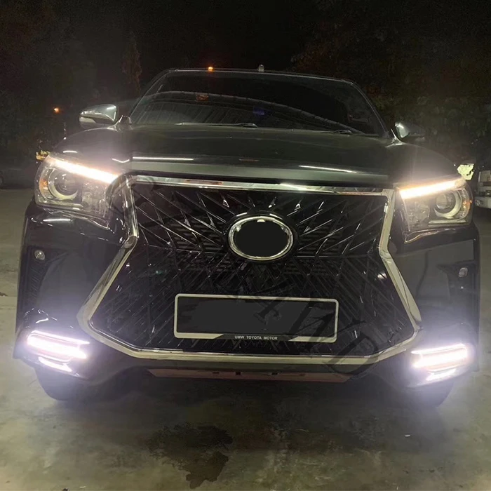 cover Trim front bumper  grill Facelift for revo body kit for Hilux revo Rocco upgrade to lexus 570