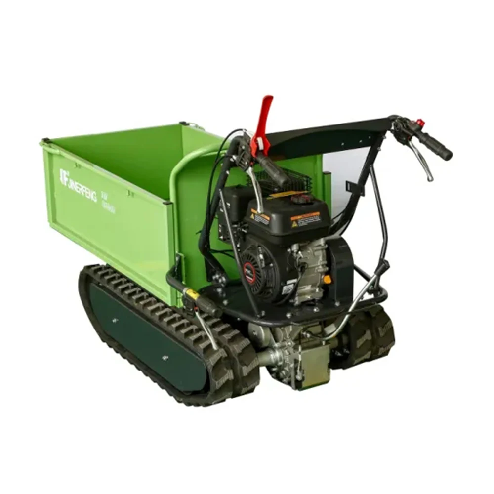 Versatile All-Terrain Tracked Vehicles Heavy-Duty Crawler Dumpers Diesel Rubber tracked vehicle with control panel