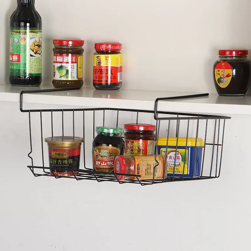 China Wholesale Spice Rack Storage Wall Mounted Kitchen Corner Shelf Basket
