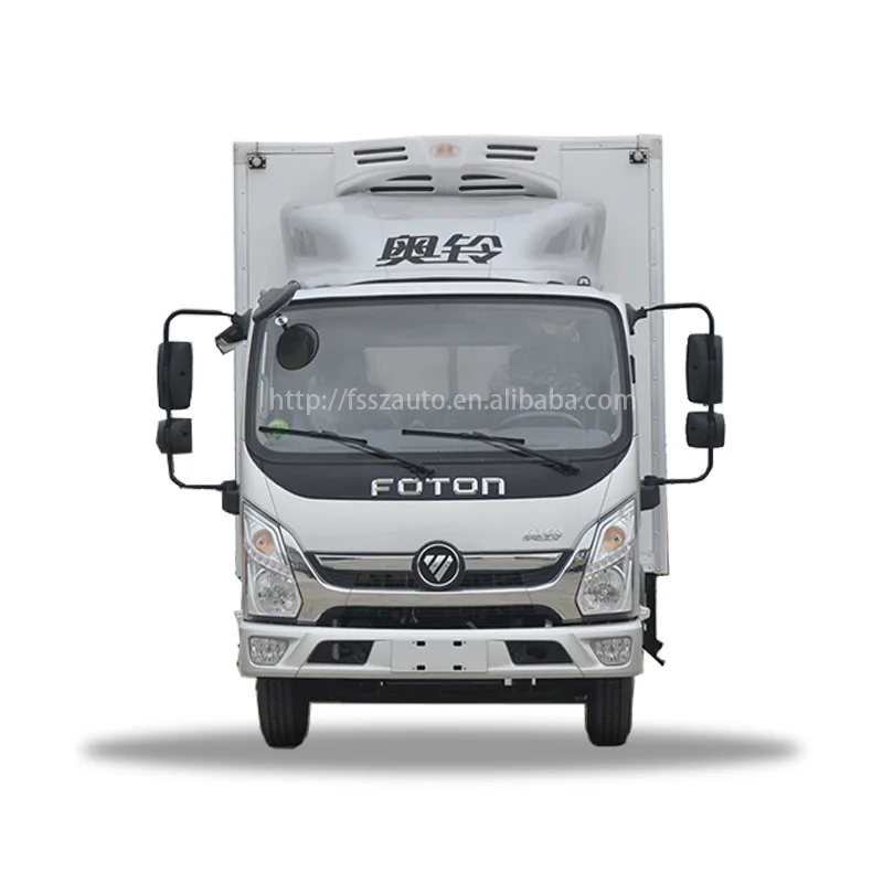 Foton Ollin 1-8 Tons Diesel Refrigerator Truck Single Row New Condition Euro 6 Emission Standard Factory Direct Sales