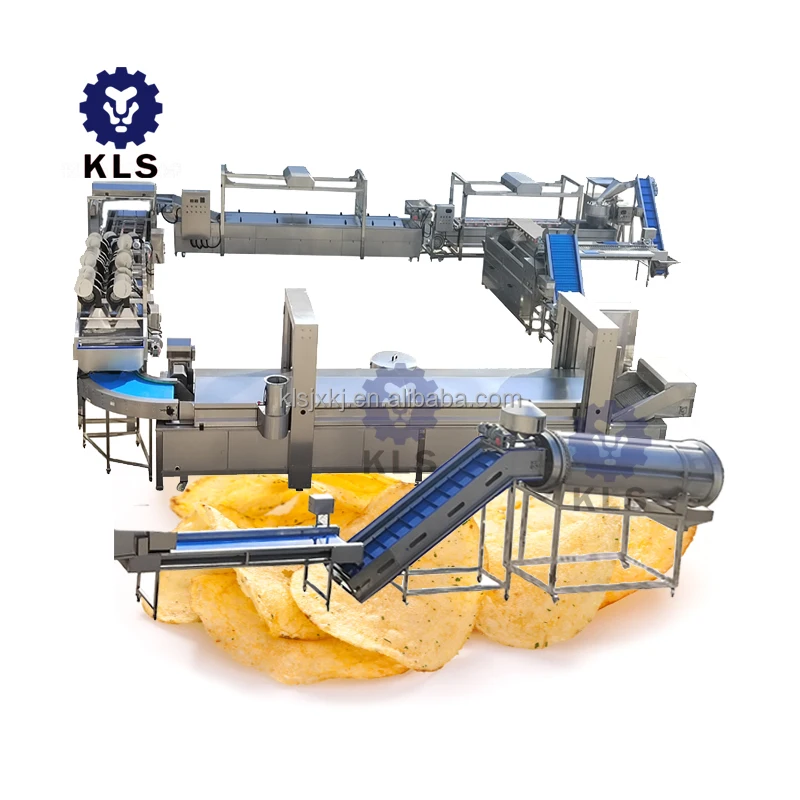 KLS Potato chips production line Fully automatic potato chips production line 400kg/h potato chips production line