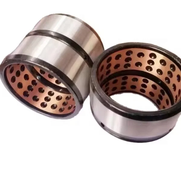 graphite bronze flange bushing steel flange bushing for excavator