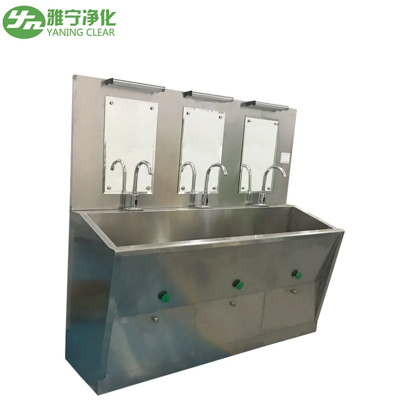 Wholesale Stainless Steel Triple Bowl Hand Washing Sink Faucet Workshop Laboratory Kitchen Use All Kinds Hand Washers Available