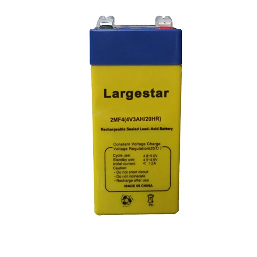 4v 3ah rechargeable sealed lead acid battery for high performance