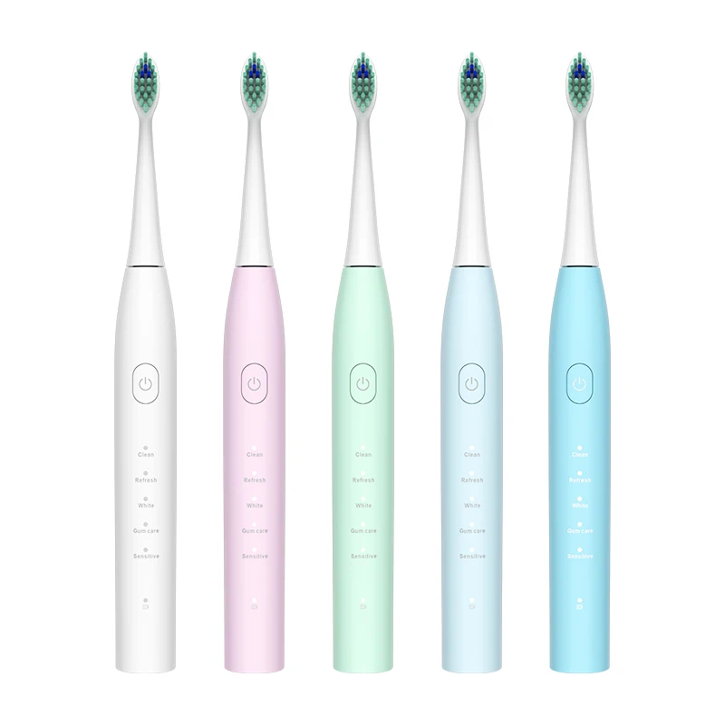 
oem wireless charging soft slim portable travel battery powered rechargeable adults sonic electric toothbrush 
