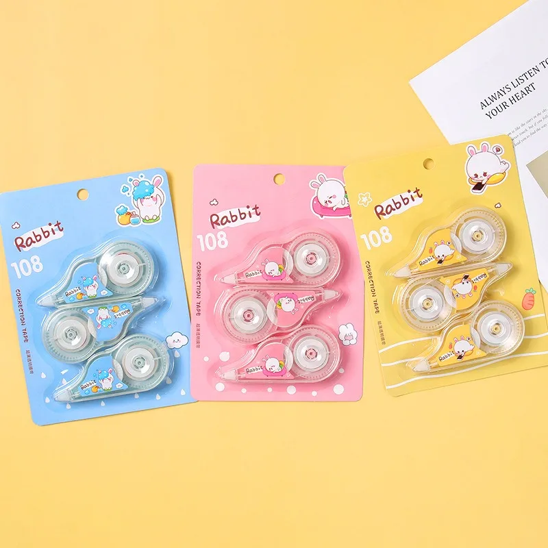 School stationery cartoon correction with large capacity correction fluid, student stationery supplies correction with wholesale