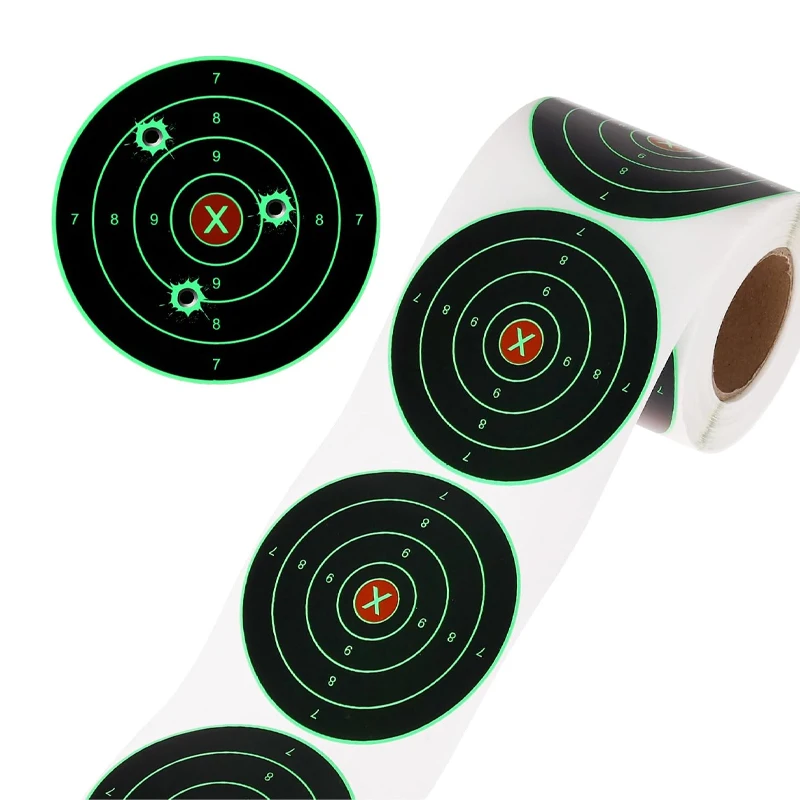 Customized splash shooting target paper stickers bow and arrow darts aiming target stickers