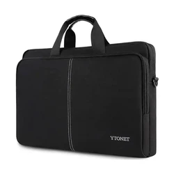 Large Capacity Durable Computer Bag Laptop Case Portable Laptop Black Tote Laptop Bag With Custom Design