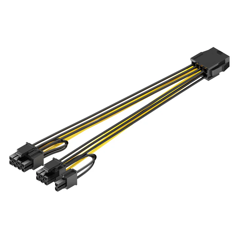 PCI-Express PCIE 8pin мама к dual 8 (6 + 2) pin male шнур питания компьютерная видеокарта Удлинительный