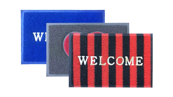PVC Coil door Mats manufacture cushion mat carpet Spaghetti Matting Runner Dirt-Trapper