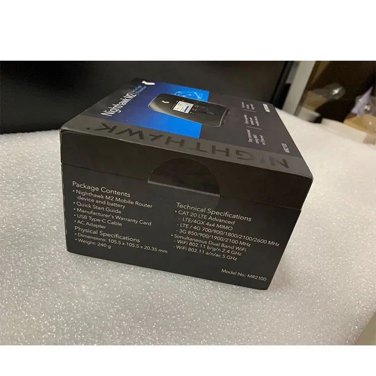  Разблокированный мобильный телефон Netgear Nighthawk M2 MR2100 cat20 4GX Gigabit 4G 2 Гбит/с 5CA 2000 Мбит/с точка доступа Wi-Fi 4g bands 1 3 7 8