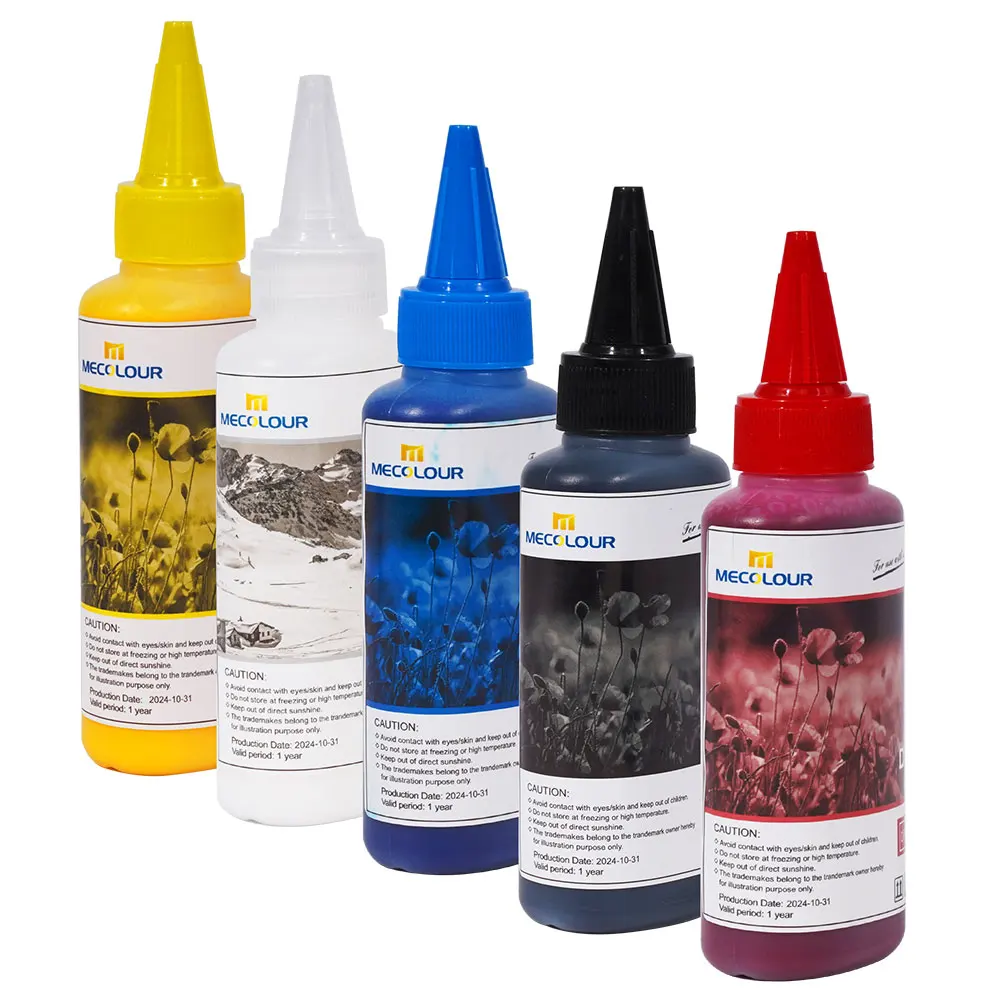 Transfer Ink White Textile Printing Pigment Ink Dtf Ink 100ml For Dtf Printer