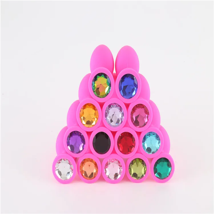 Men Sex Toys Pussy Pink Anal Plug Set,Jewelry Butt Plugin