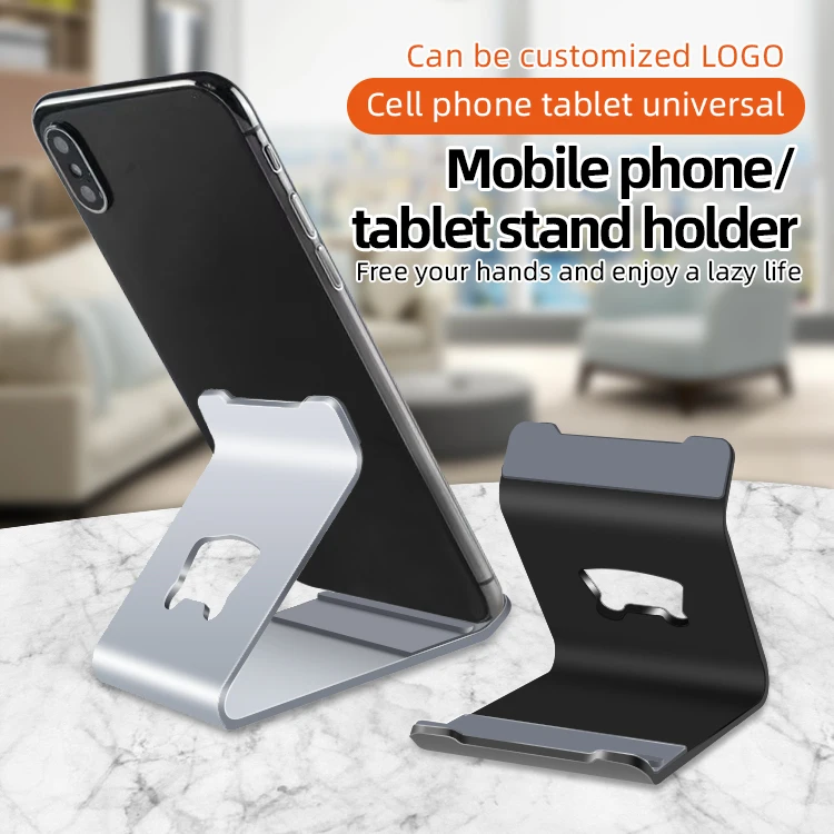 Desk Mobile Phone Holder Stand For iPhone Metal Desktop Tablet Holder Table Foldable Extend Support