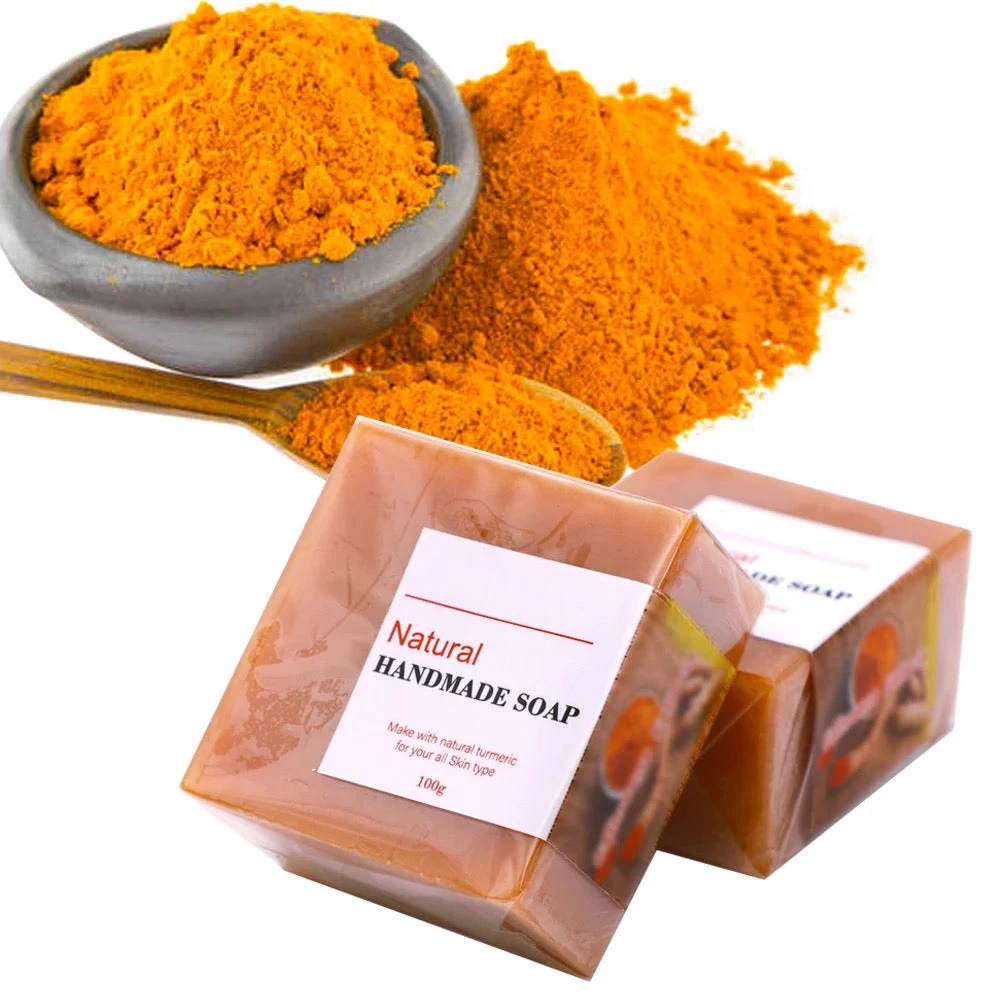 Turmeric Soap Herbal Natural Skin Body Care Deep Cleaning Oil-Control Acne Treatment Nourishing Whitening Soap