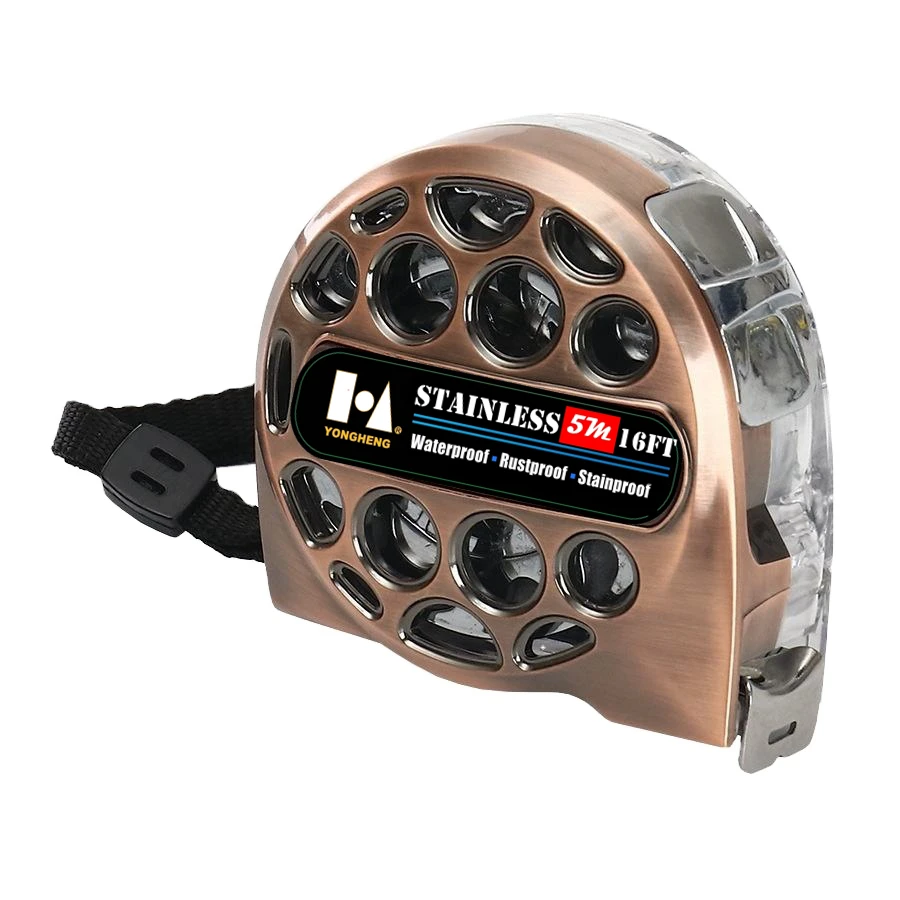 YONGHENG 3m 5m 7.5m Professional Stainless Steel Retractable Waterproof Tape Measure Rustproof Measuring Tape