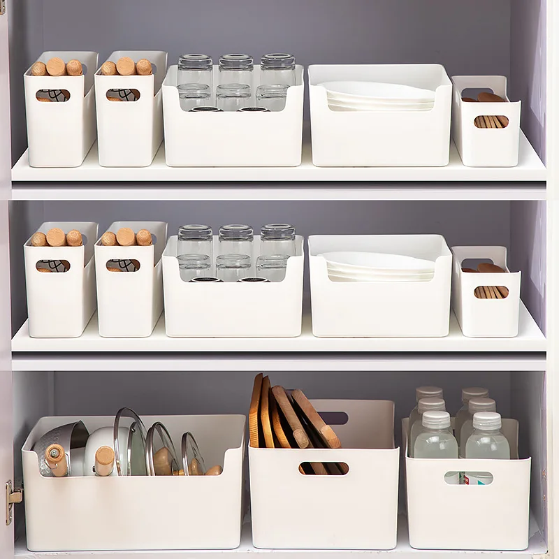 Household Tabletop Multi-functional Storage Box Plastic Snacks Sundries Organizers Box For Storage