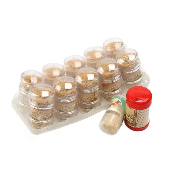 Premium Quality 65mm bamboo disposable toothpicks custom bamboo wooden mini flavored toothpicks