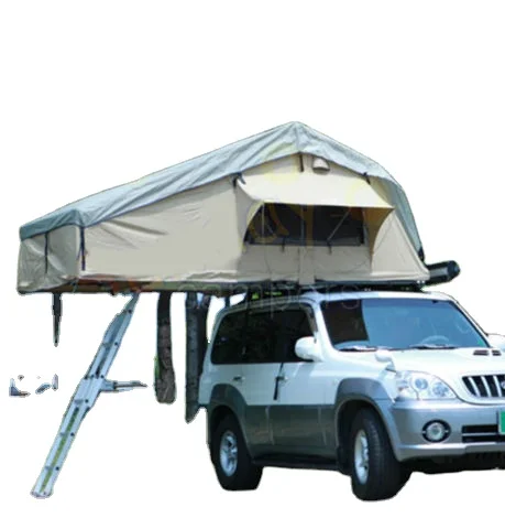 2020 Hot Sale Aluminum Pole Soft Shell Camping Car Rooftop Tent for Glamping