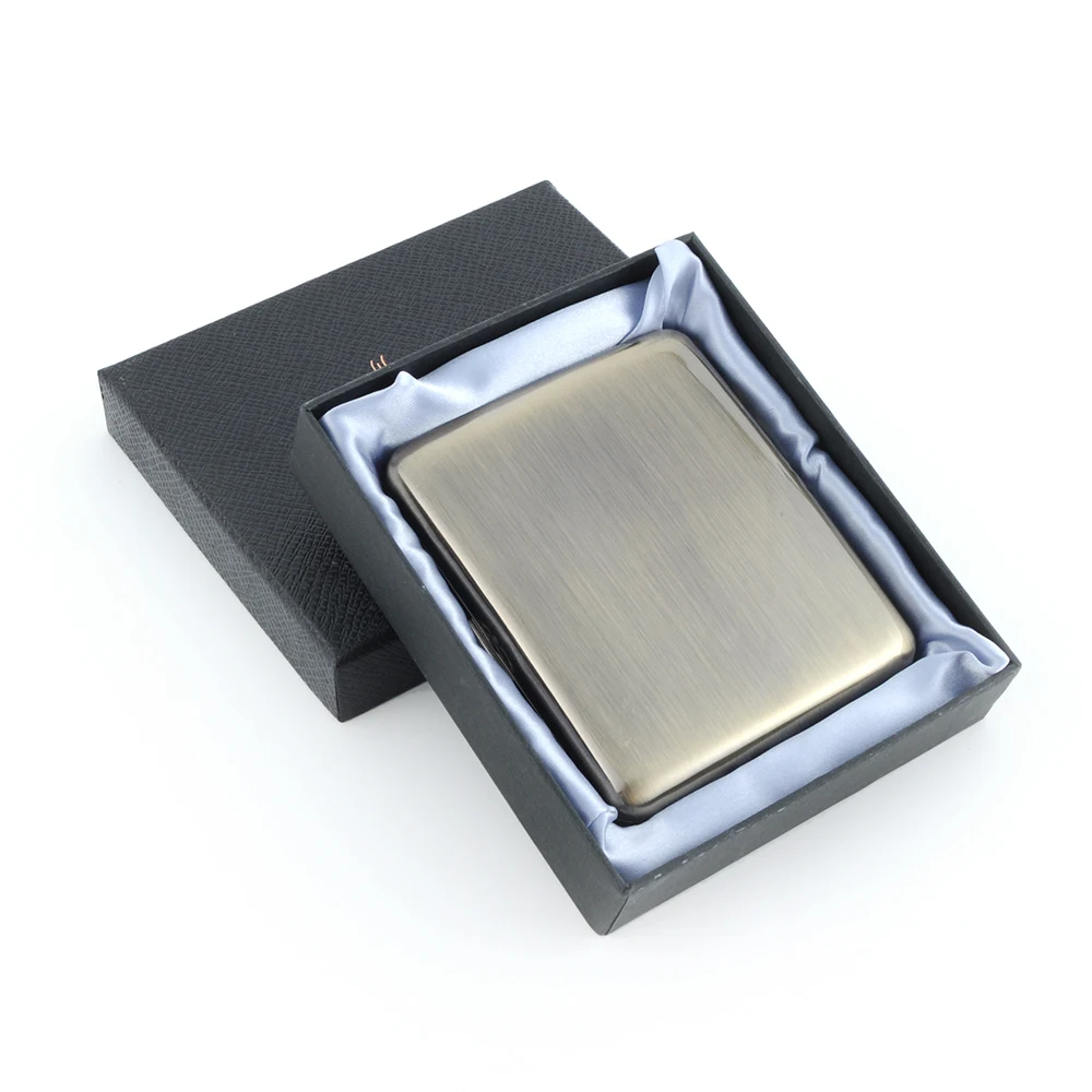 Manufacture Custom Fashion Classic Brass Slim Big Cigarette Case / Waterproof Copper Cigarette Case