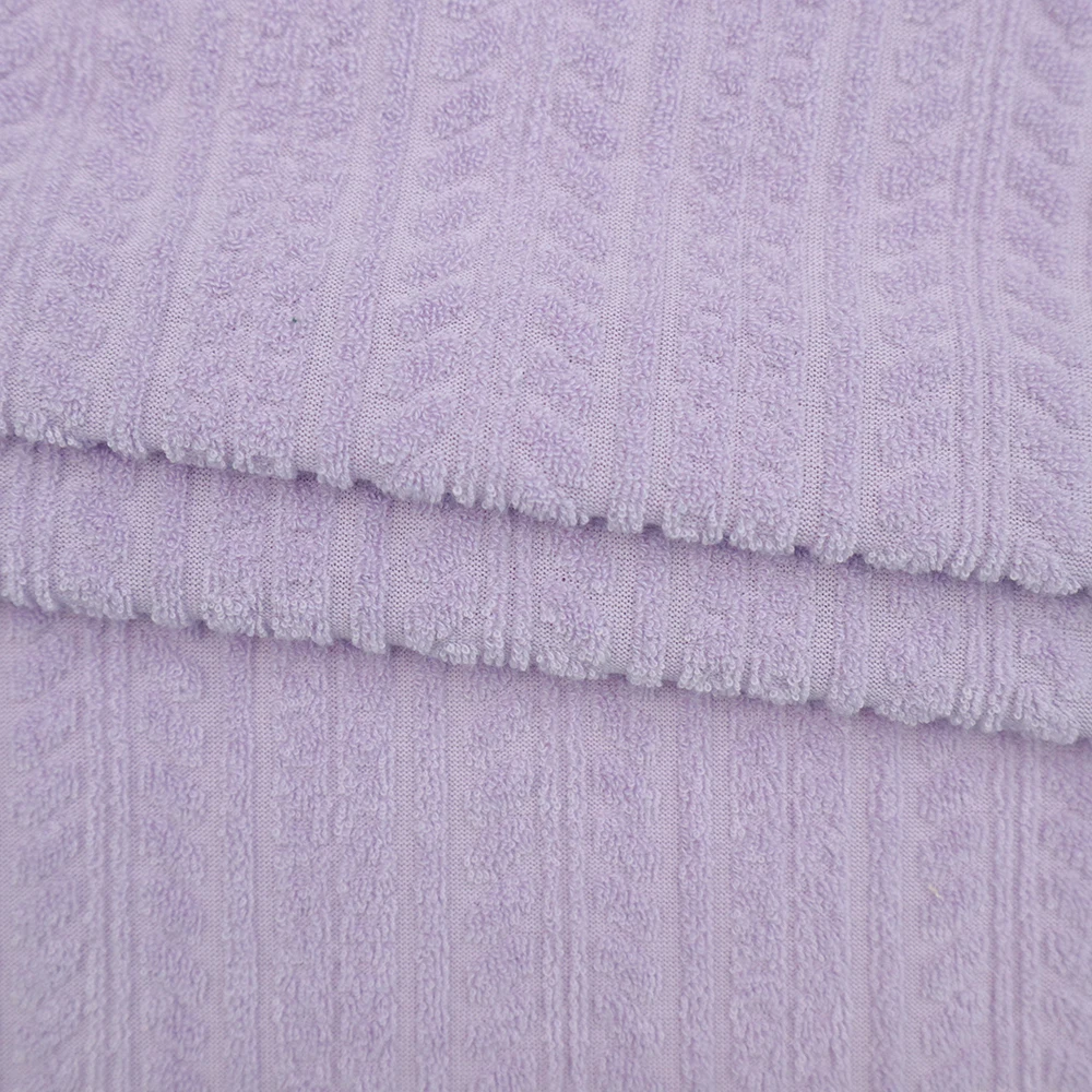 High quality polyester custom pattern 3D jacquard Knitted sweater fabric for garment