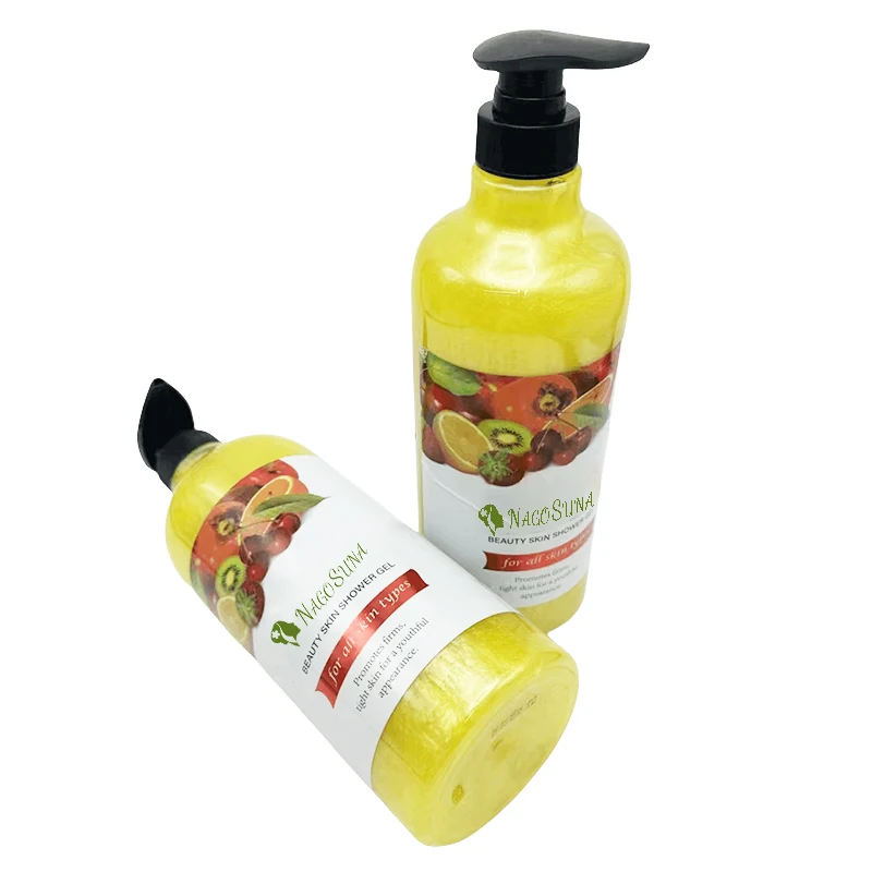 NAGOSUNA With AHA fruit enzyme fight blemishes exfoliate renews skin bleaching fast action in 7 days whitening shower gel