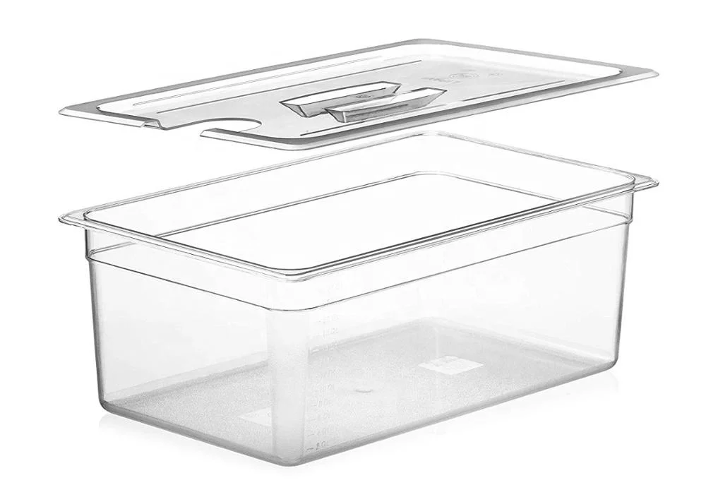1/1 GN PC прозрачная кастрюля для еды с крышкой