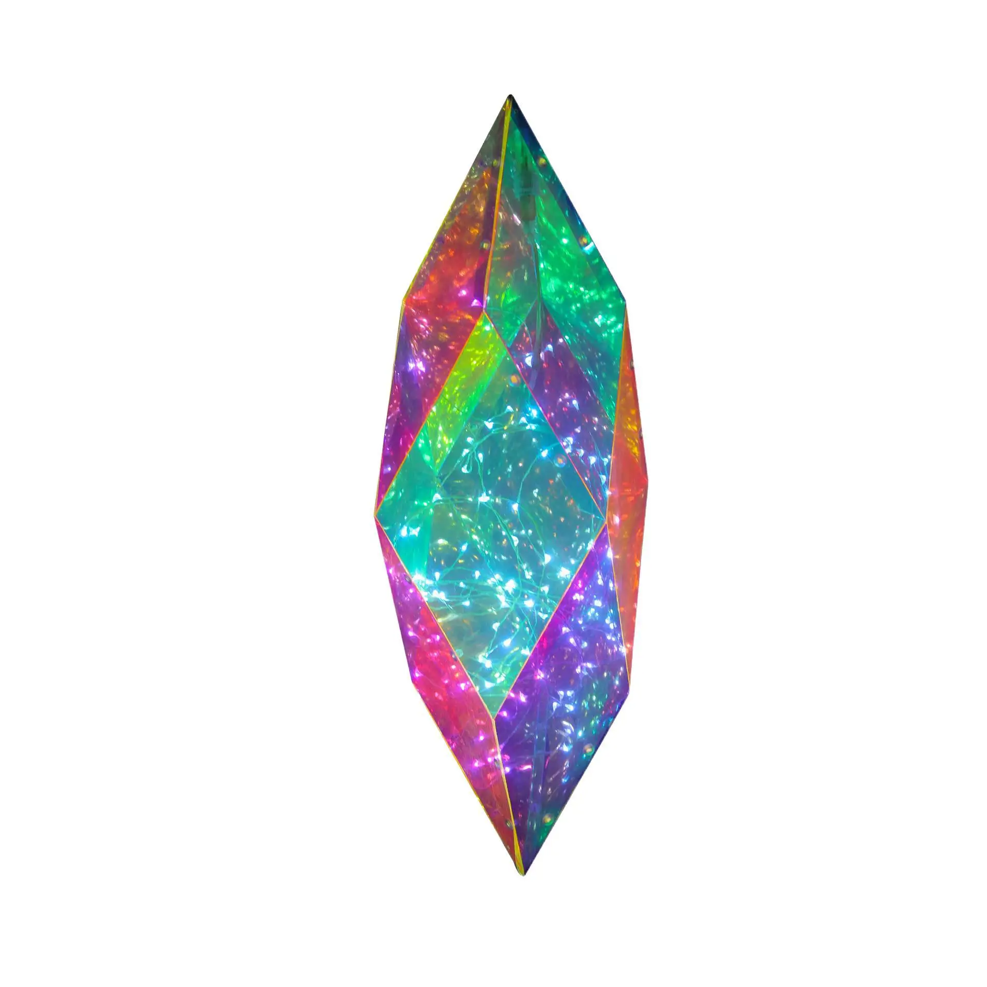 Custom Fantasy colors LED Lights Christmas Tree Decoration Colorful Diamond-Shaped Lights for Garden Yard Decoration