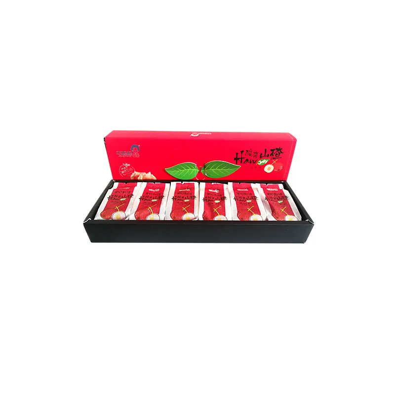  Top Quality Halal Fruit & Vegetable Snacks Sugarless Hawthorn Pulp Juice Taiwan Jelly with Factory