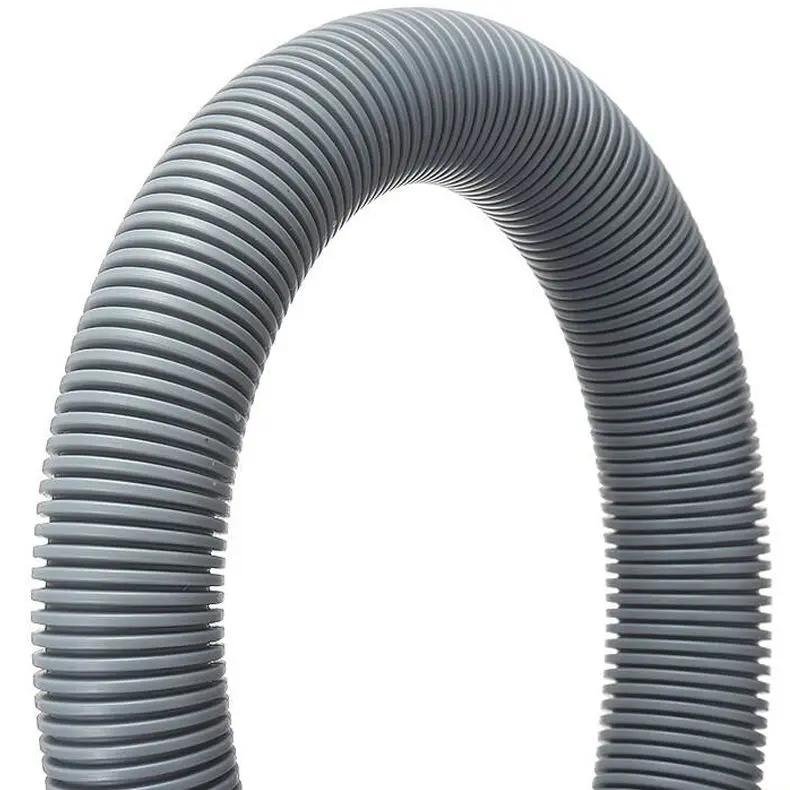 High Resistance Flexible Plastic Black White Corrugated Flexible Drain Pipe 3 Inch PVC Suction Water Hose For Washing Machine