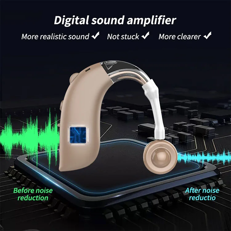 Dropshipping Hot Sale Mini Cheap Sale Deaf Severe Hearing Loss Headphone USB Rechargeable Digital Ear Aids Amplifier Hearing Aid