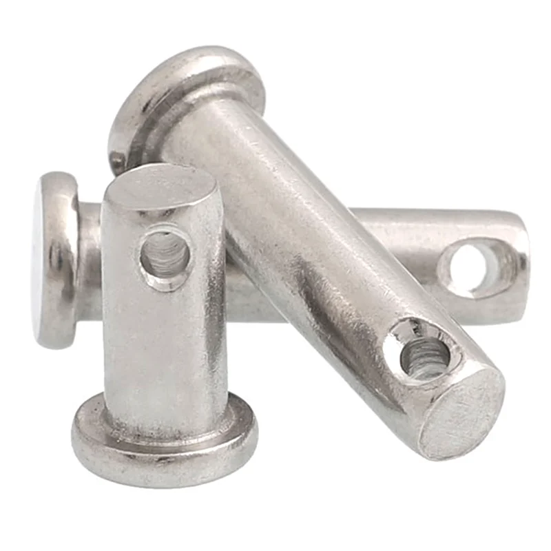 High quality Stainless Steel A2 Aluminum Flat Head Safety Lock Clevis Pins m10 With Hole