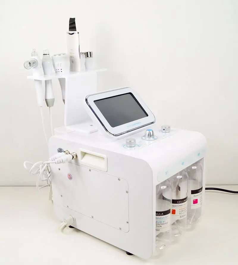 aU-S516B   2021 hidrafacials machine vacuum blackhead remover 6 in 1 h2o2 hydrafacials machine