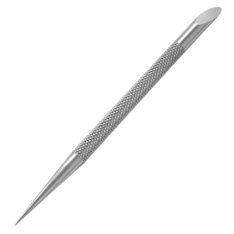 Nail Tools Salon Supplies Stainless Steel Cusp Pusher Repeatable Metal Cuticle Stick For Stick Decoration And Remover Dead Skin