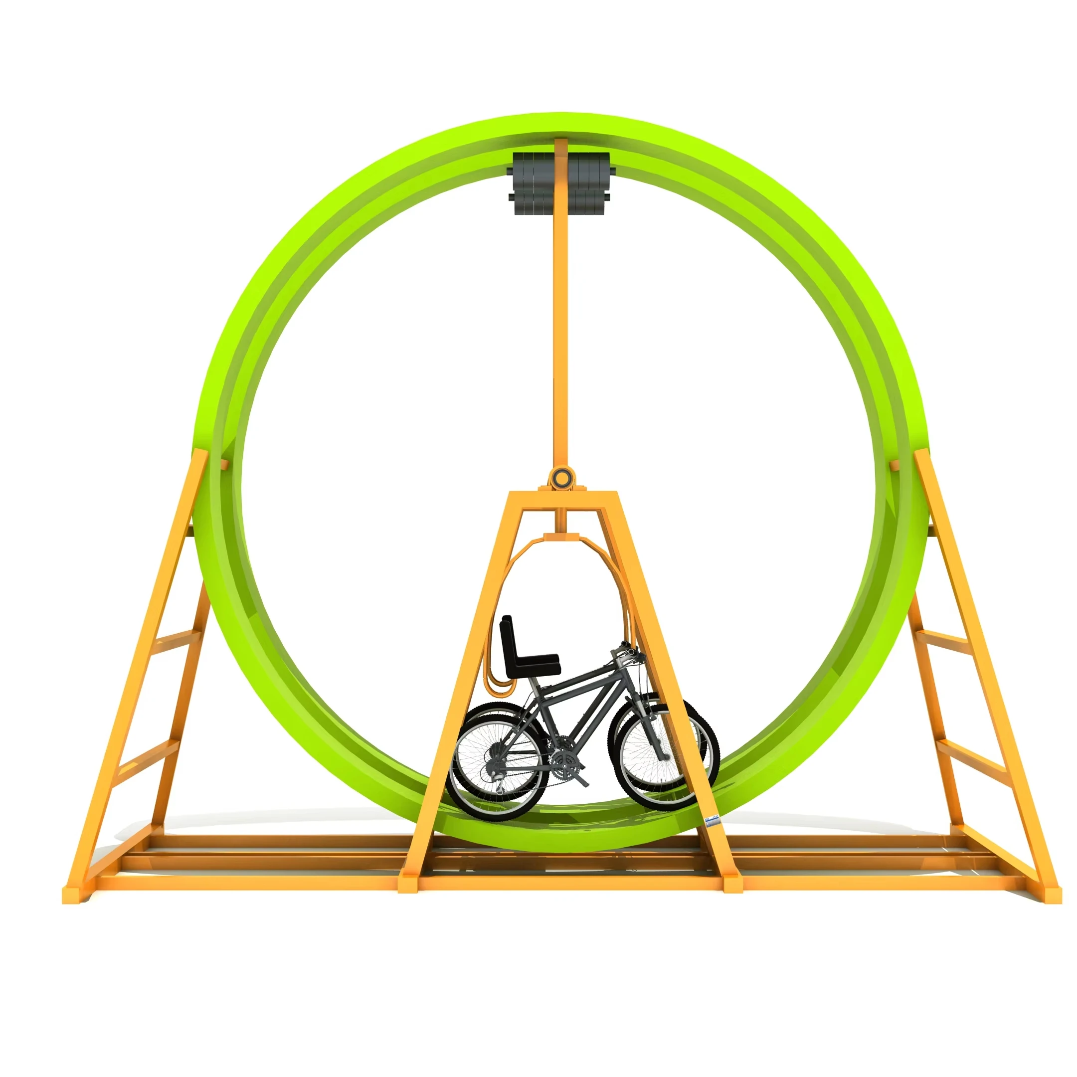 360 Degree Flying Bike for Outdoor Playground Amusement for Backyard Carnivals and Sale of Manpower Flying Bike Rides Equipment