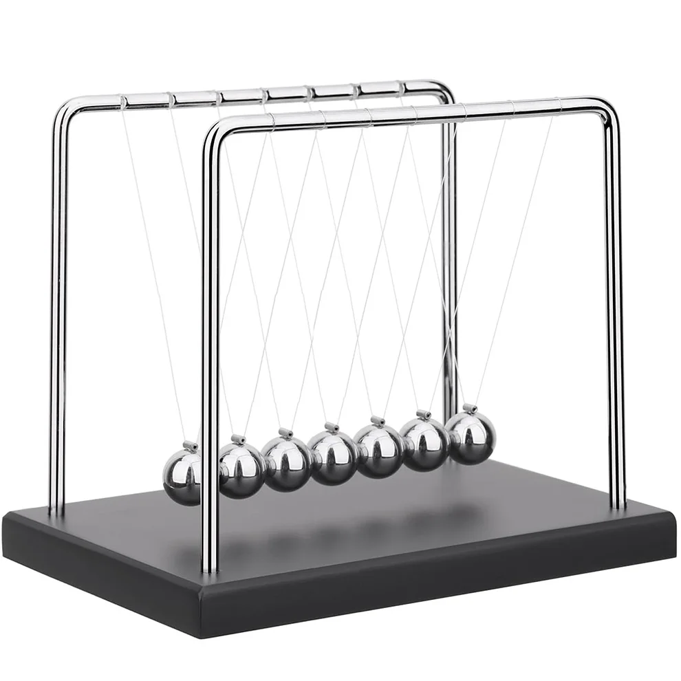 QLKUNLA Wholesale Newtons Cradle pendulum ball Office Decor wooden base pendulum balls