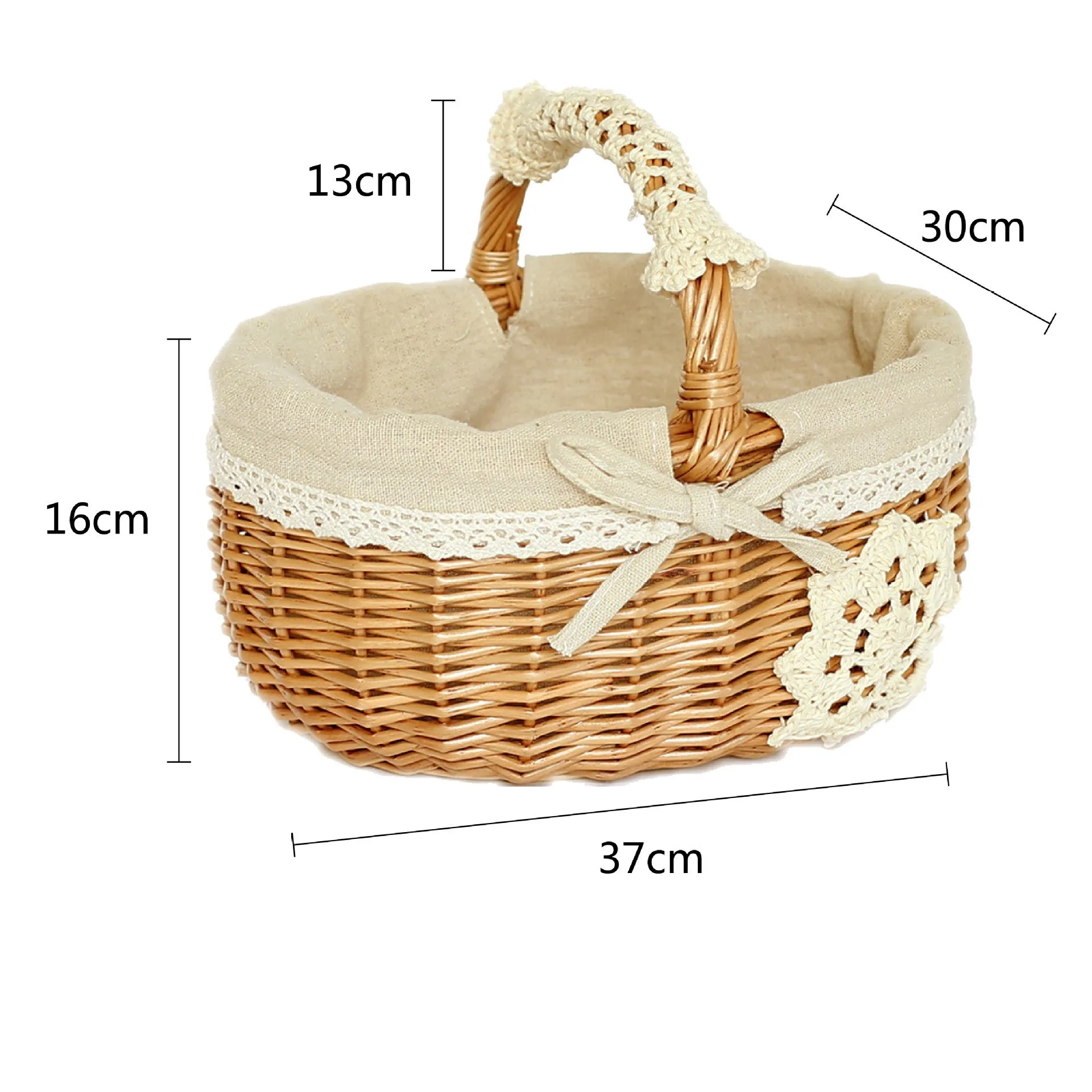 Lavinia wholesale custom handmade nature outdoor insulated rattan wicker willow picnic basket