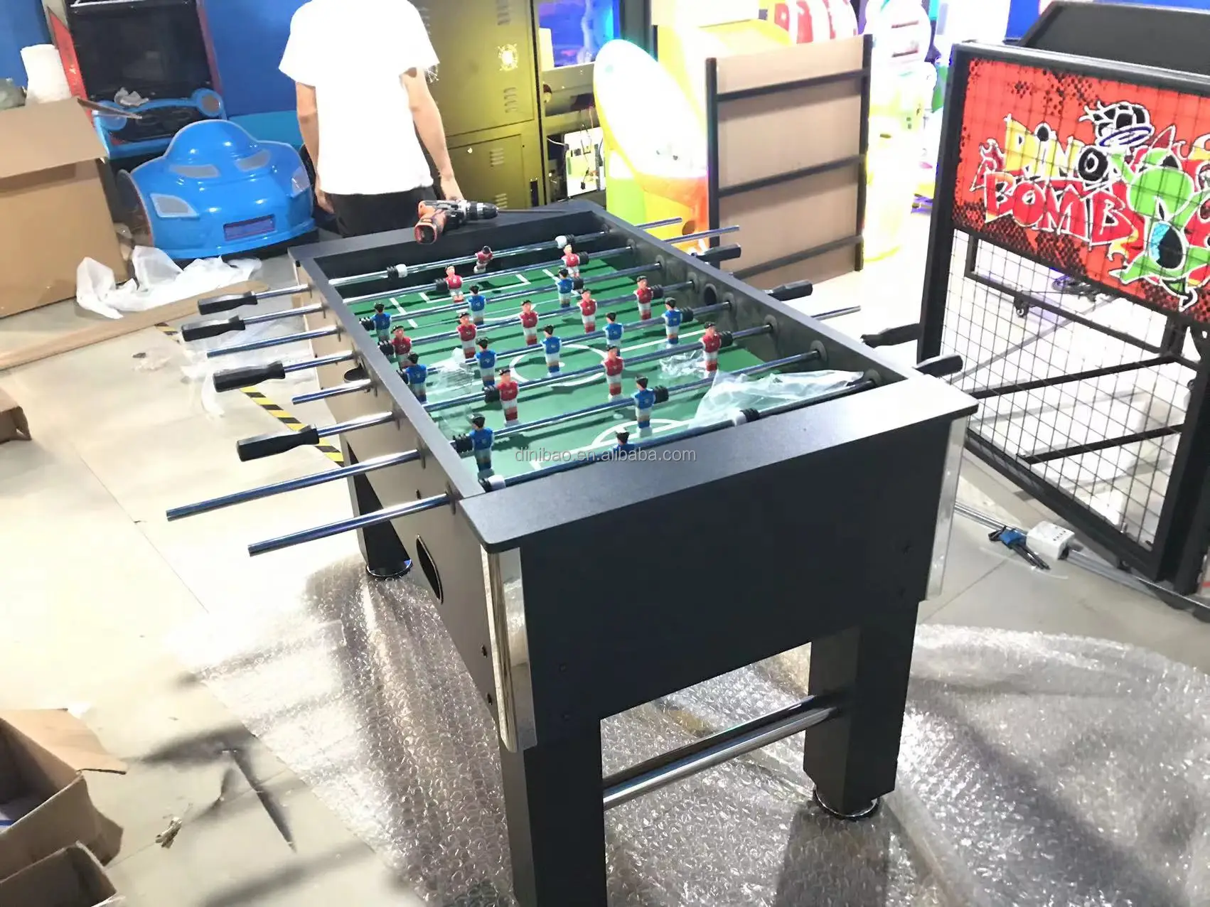 hot selling mini indoor game room sports football table hand football game table soccer