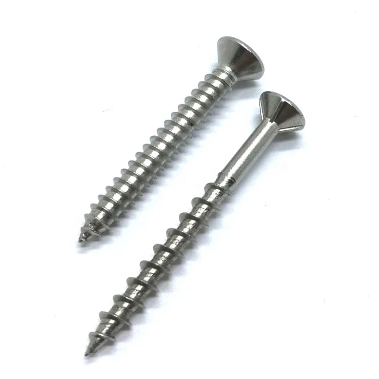  Customized Countersunk Self Tapping Screw Slotted Raised Head Wood