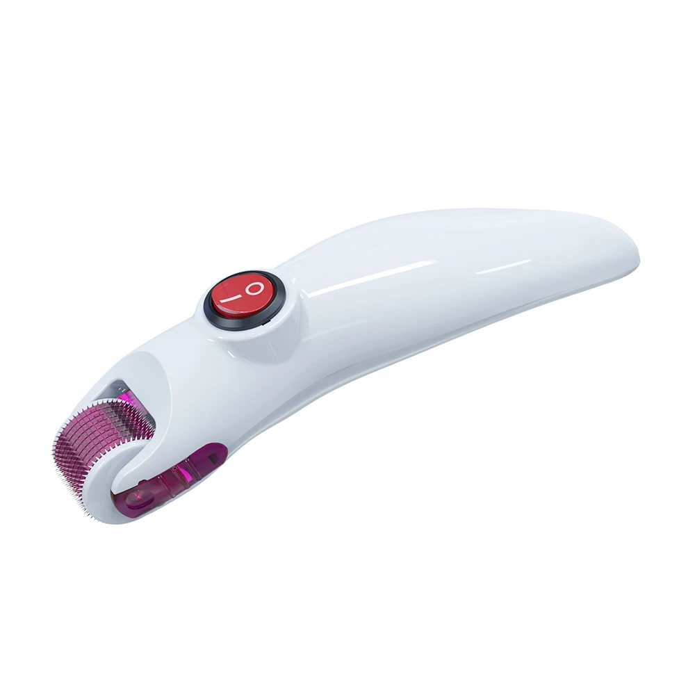 Red LED Light Therapy Photon Vibration Derma Roller 540 600 Microneedling DermaRoller For Hair Growth And Skin Rejuvenation